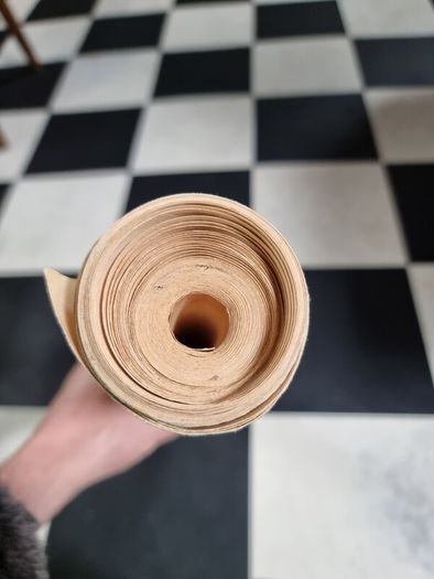 Roll of floral wallpaper