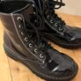 H&M Navy Biker Boots Image 4