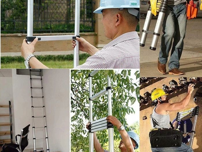 Telescopic Ladder Many Heights and Sizes