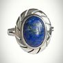 Mexican sterling silver 925 ring with Lapis Lazuli Image 8