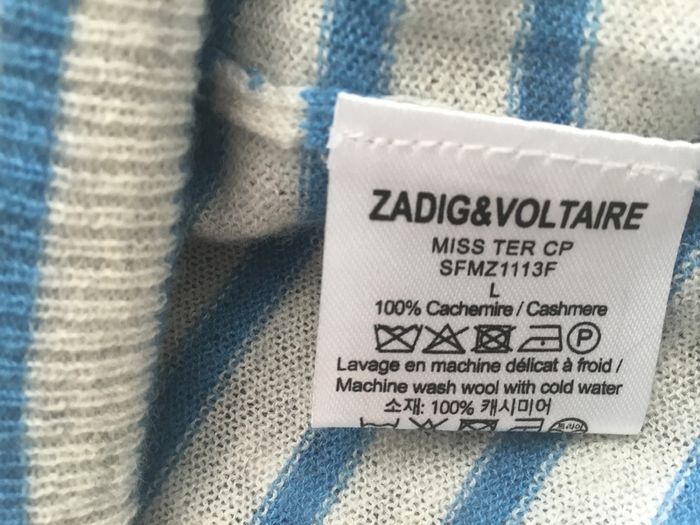 Zadig and Voltaire striped jumper with embellished detail