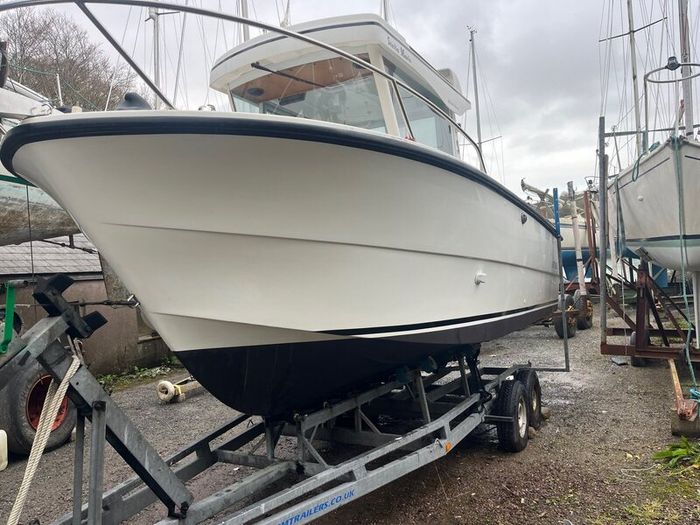 Boat with trailer.