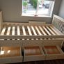 Single white pull out bed Image 2
