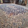 Rare large authentic Persian Nain Rug. silk and wool Image 8