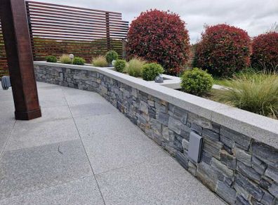 Silver Granite Wall Capping