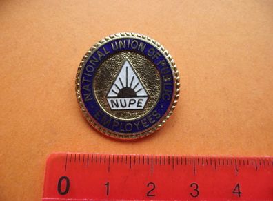 Vintage National Union Of Public Employees Enamel Pin Badge