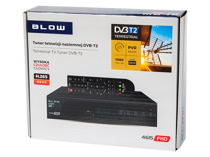 New Tuner TV Decoder Receiver DVB-T2 DVB-T HDMI SCART USB Remote Control #1038