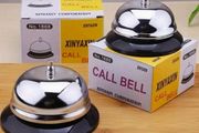 Durable, Polished Attention Bell with Clear Ring, Pack of 1, new.