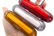 2pcs  LED Signal Light Strip, Red, Yellow, White Side Lights,