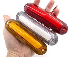 2pcs  LED Signal Light Strip, Red, Yellow, White Side Lights,