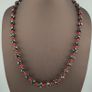 Antique Venetian Style skunk Eyes & Venetian WhiteHeart Glass Beads Necklace Image 6
