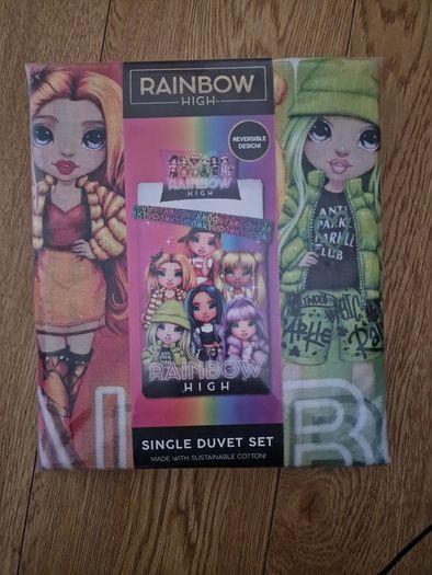Rainbow High Single Reversible Duvet Set