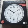 Wall Clock With Temperature And Humidity 25cm x 4.5cm - Made In Germany Image 4