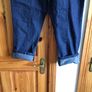 BNWTS Ladies Dark Blue Crop Denim Jeans Size 20 Including postage Image 6