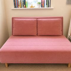 Dusty pink sofa bed