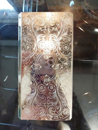 silver diary holder