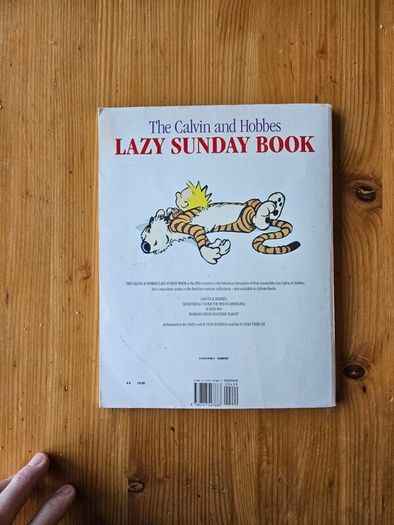 The Calvin And Hobbs X 2 Books. I X Lazy Sunday Book. 2 X There's Treasure Everywhere.  Both By Bill Watterson. Large Volume Paperback In Good Condition.  See Photos For Same