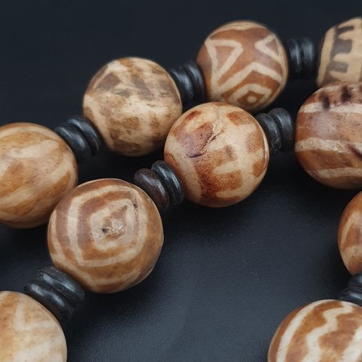 Burmese Antique Pumtek Pyu Beads Necklace 24 inches