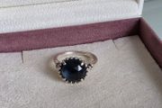Pandora midnight star blue cristal ring in great condition size (56)