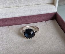 Pandora midnight star blue cristal ring in great condition size (56)