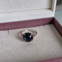Pandora midnight star blue cristal ring in great condition size (56)