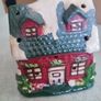 Vintage winter cottage battery candle. Image 7
