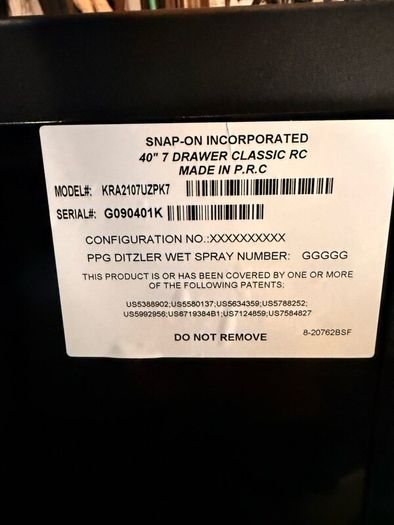 40 inch snap on classic roll cart