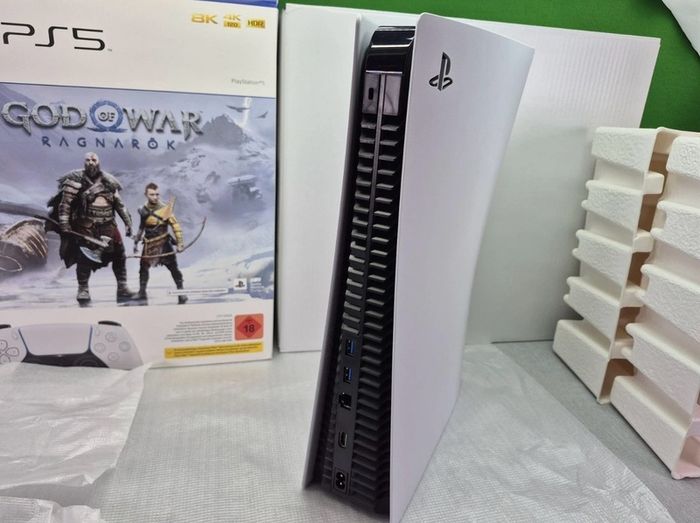 PS5 Disc Edition Brand New Condition ( Barely Used) With Box