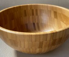 Bamboo serving bowl