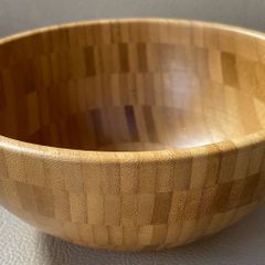 Bamboo serving bowl