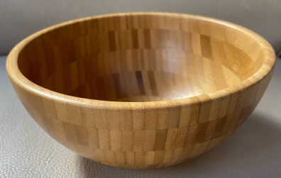 Bamboo serving bowl