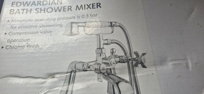 Edwardian bath shower mixer