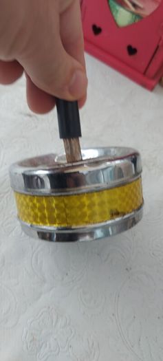 Vintage Roulette Push Ashtray: Metal Man Cave Decor,1960s 70s ,sold as seen ,see pictures for condition, used ,,abit of rust ,needs a clean