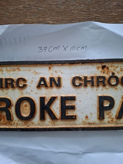 Croke Park Pairc An Chrocaigh Road Sign