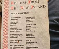 Letters From The New Island. Edited By. First Edition Paperback In Good Condition.  See Photos For Same.