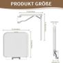 Folding Shower Seat for Bath Wall Mounted,Fold Up Shower Stool,Shower Chair Foldable with Legs,Fold Down Bathroom Stool for Elderly Image 6