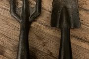 Steel trowel and rake