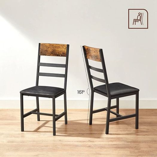 Set of 2  Dining Chairs industrial style Upholstered Dining Chairs