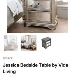 bedside lockers x 2