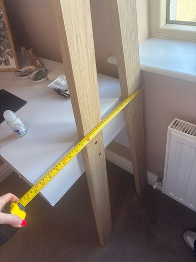 desk with shelves