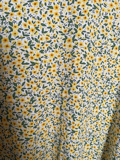 M&S yellow mix floral  dress size 16 - New