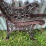Pair of decorative cast iron bench ends Image 2