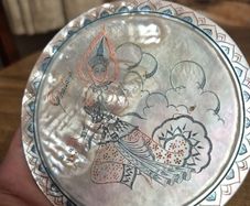 Vintage Mother of Pearl Goddess scene Thailand