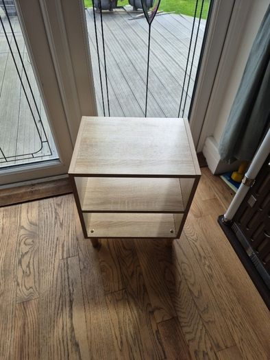 Small wooden colour side table/storage