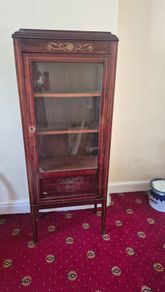 Antique wooden display cabinet