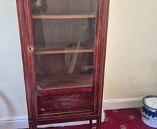 Antique wooden display cabinet