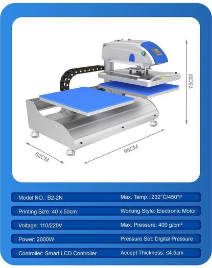 Professional Garment Heat Press Set up