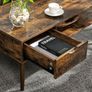 New Rustic Brown Coffee Table - FREE P&P Image 4