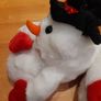 Christmas novelty snowman slippers M Image 2