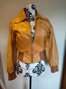 Vintage Retro leather jacket (extra small)